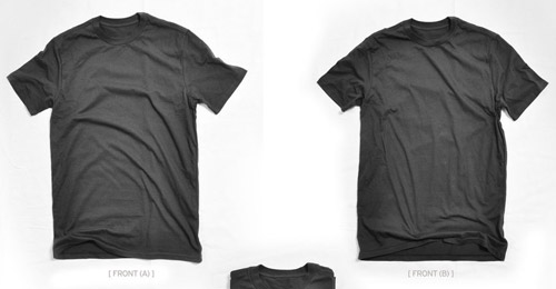 blank t-shirt black