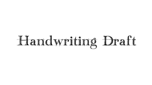 Handwriting Draft font Designed by fontslabcom