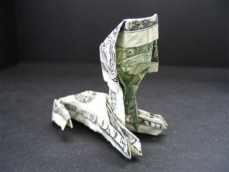 Origami Dollar Bills