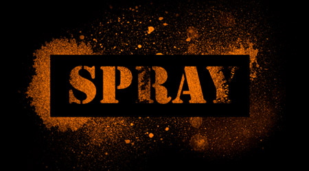 photoshop spray