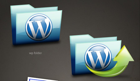 Glossy WordPress icons