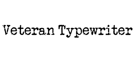 veteran typewriter font 