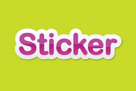 Sticker Text In Illustrator