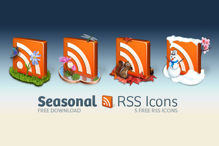 decorative seasonal rss icon pack