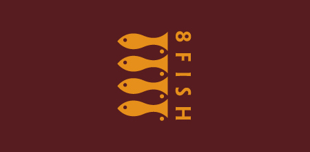 8 fish logo