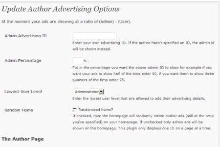 Author Advertising Plugin