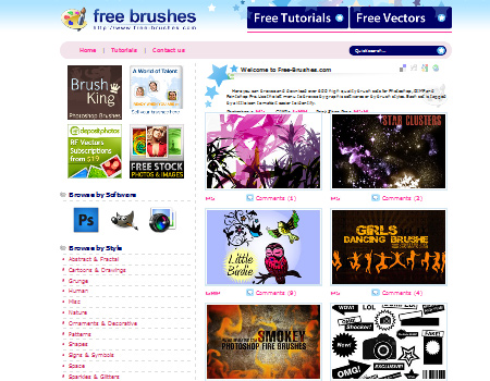 Free-brushes