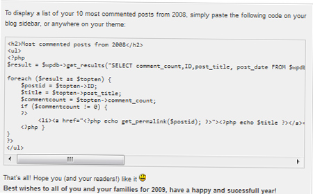 Displaying the most commentes post of 2008