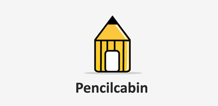 pencil cabin yellow logo