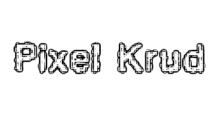 pixel-krud font