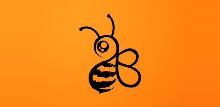 adorable bees baby wear logo