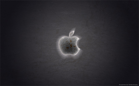 grunge apple logo wallpaper