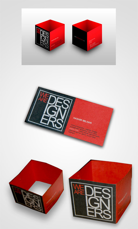 we are designers business card