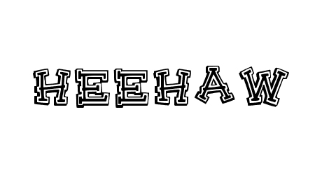 HeeHaw comic font