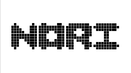 NORI pixel font