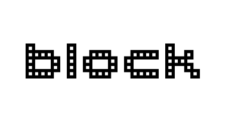 block pixel font
