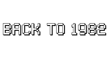 Back to 1982 pixel font