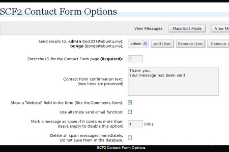 SCF2 Contact Form