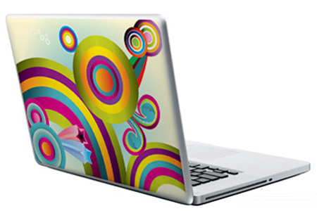 Laptop Skin with Colorful Design