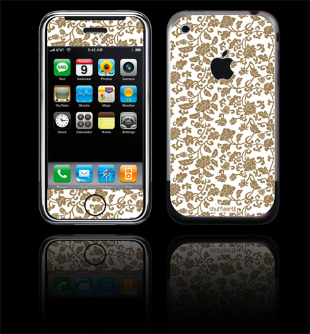 iPhone-White Flora (Gold Edition )