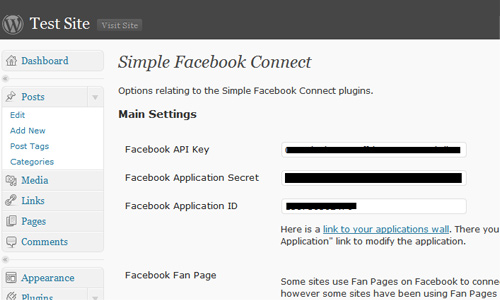 simple facebook connect