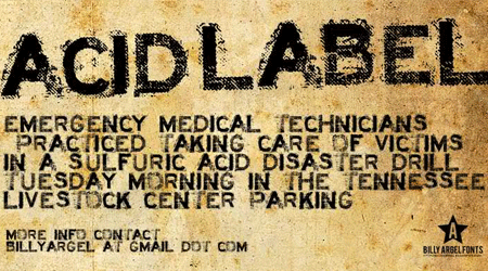 acid label