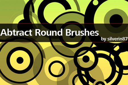 Abstract Vector Round Brushes