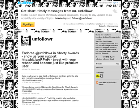 Mr. Unfollowr on Twitter