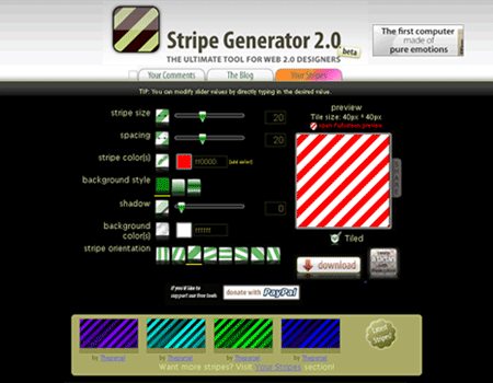 stripe generator