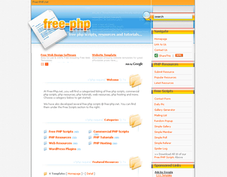 Scripts websites php for 