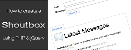 Create a shoutbox using PHP and AJAX (with jQuery)
