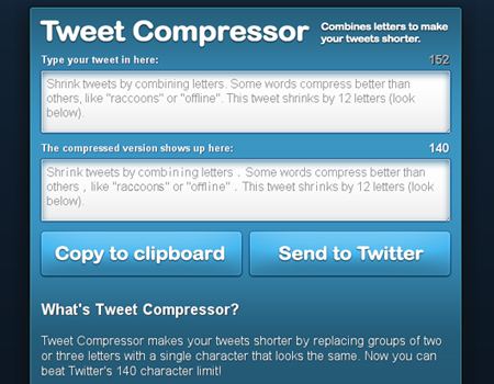 tweetcompressor
