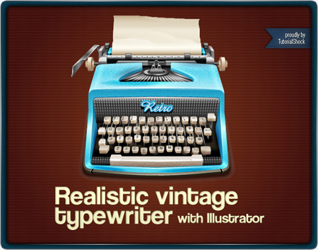 How to make a realistic vintage typewriter in Illustrator