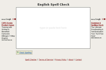 English Spell Check