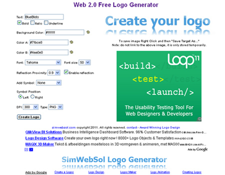 SimWebSol Logo Generator