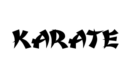 karate font