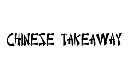 Chinese Takeaway font