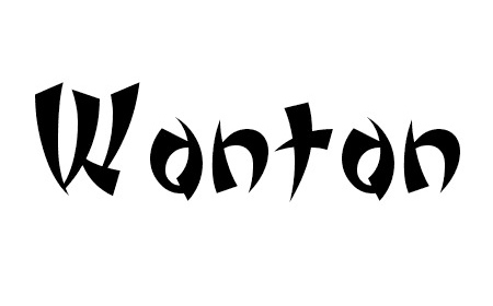 Wonton font