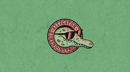 Fashionable alligator