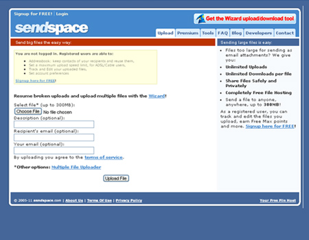 sendspace