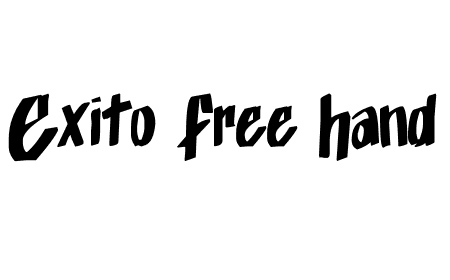 Exito Free Hand font