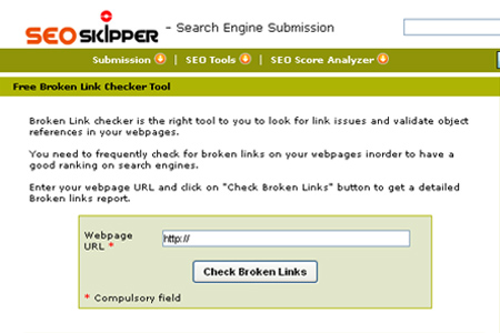 SEO Skipper - Free Broken Link Checker Tool