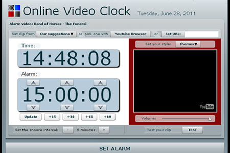 Online Video Clock