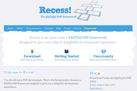 recess php Framework