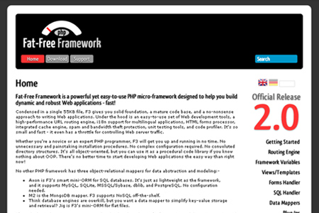 PHP fat-free Framework