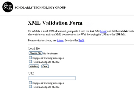 STG XML Validation