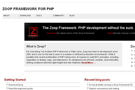 zoop framework for PHP