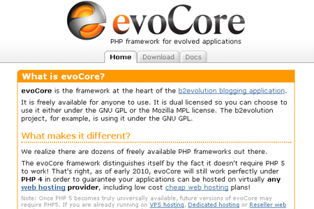 evocore PHP Framework
