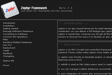 zephyr framework