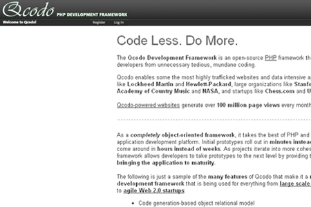 qcodo php development framework